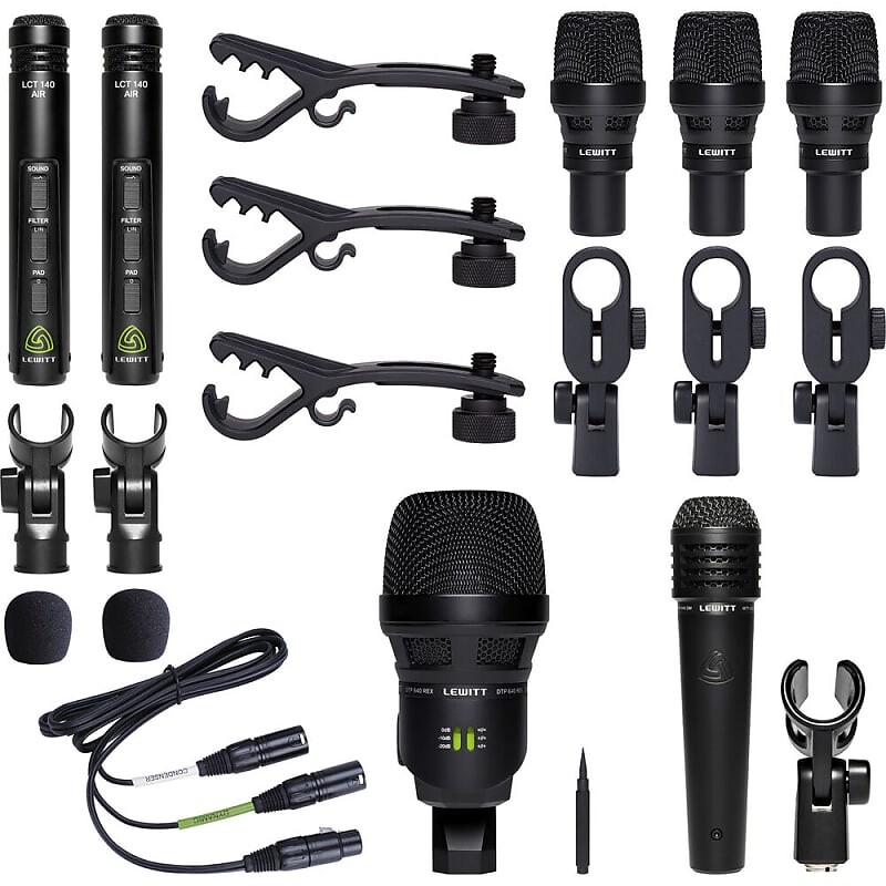 

Комплект барабанных микрофонов Lewitt BEATKIT PRO 7pc Drum Microphone Kit