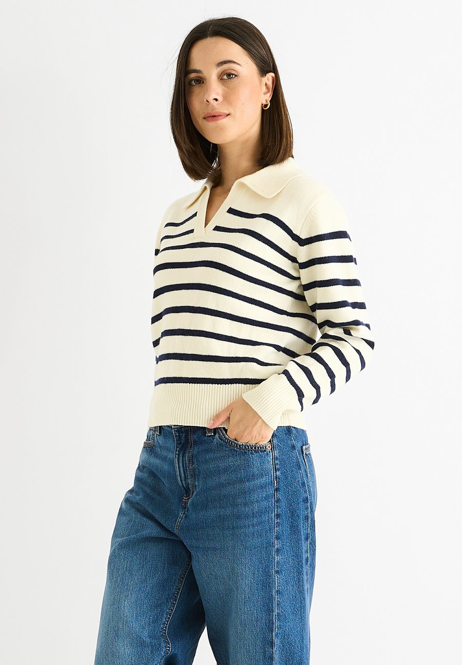 

Топ GINI LONDON STRIPE, Off-White