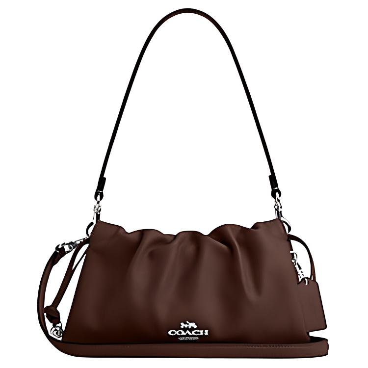 

Сумка Faye Smooth Leather Cloud через плечо маленькая женская кленовая COACH