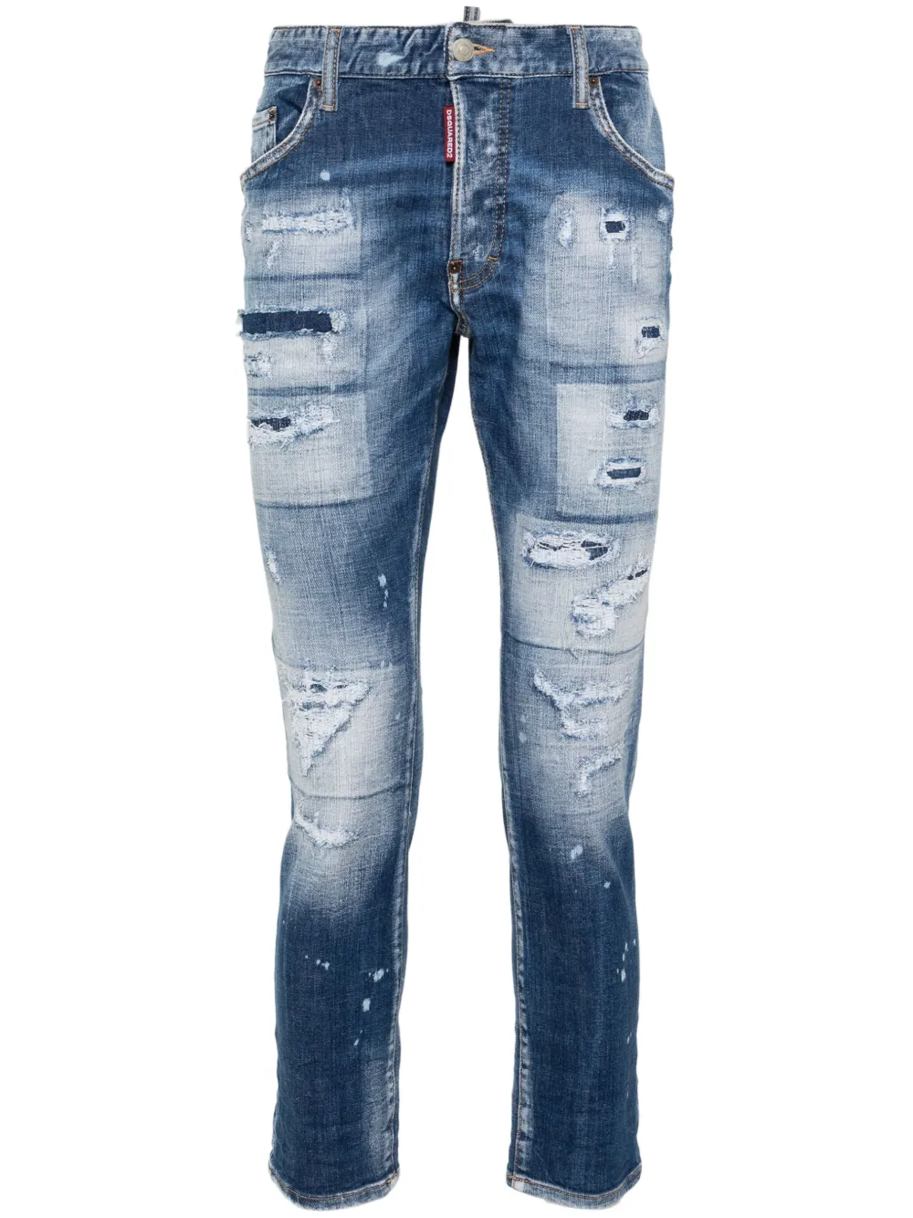 

Зауженные джинсы средней посадки DSQUARED2, синий