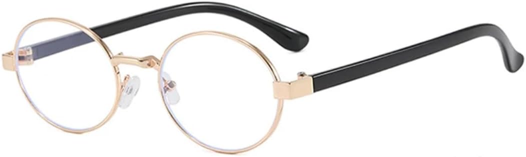 

Винтажные маленькие металлические овальные женские солнцезащитные очки, модные прозрачные градиентные линзы, защита от УФ-излучения UV400, мужские солнцезащитные очки в стиле панк SZVVBKK, Golden Black Clear