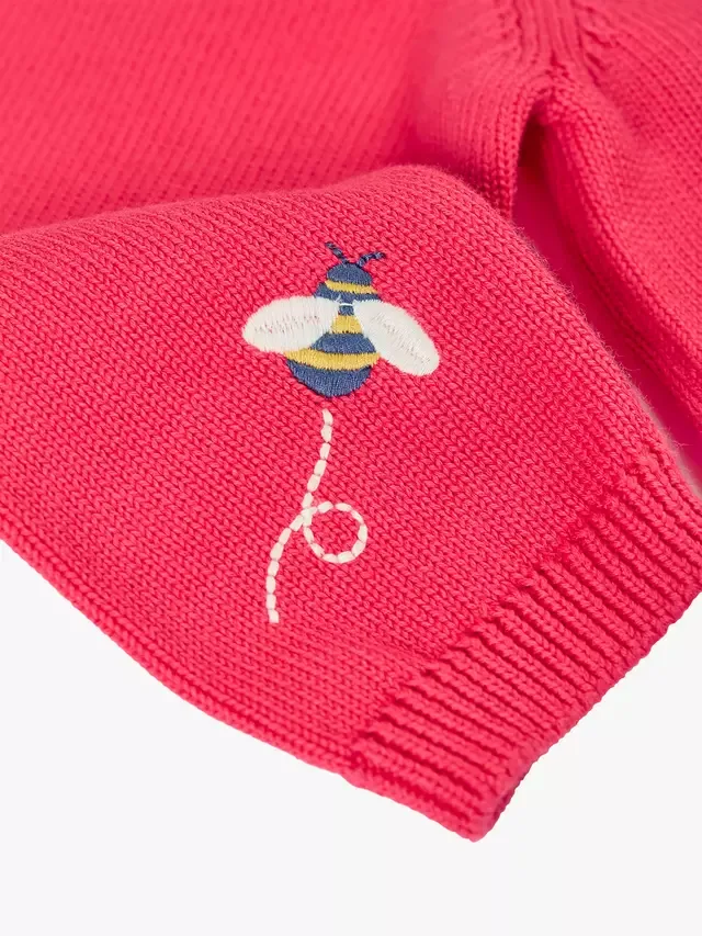 Детский кардиган Ella Подсолнух, цвет ревень/подсолнух Frugi — фото 4