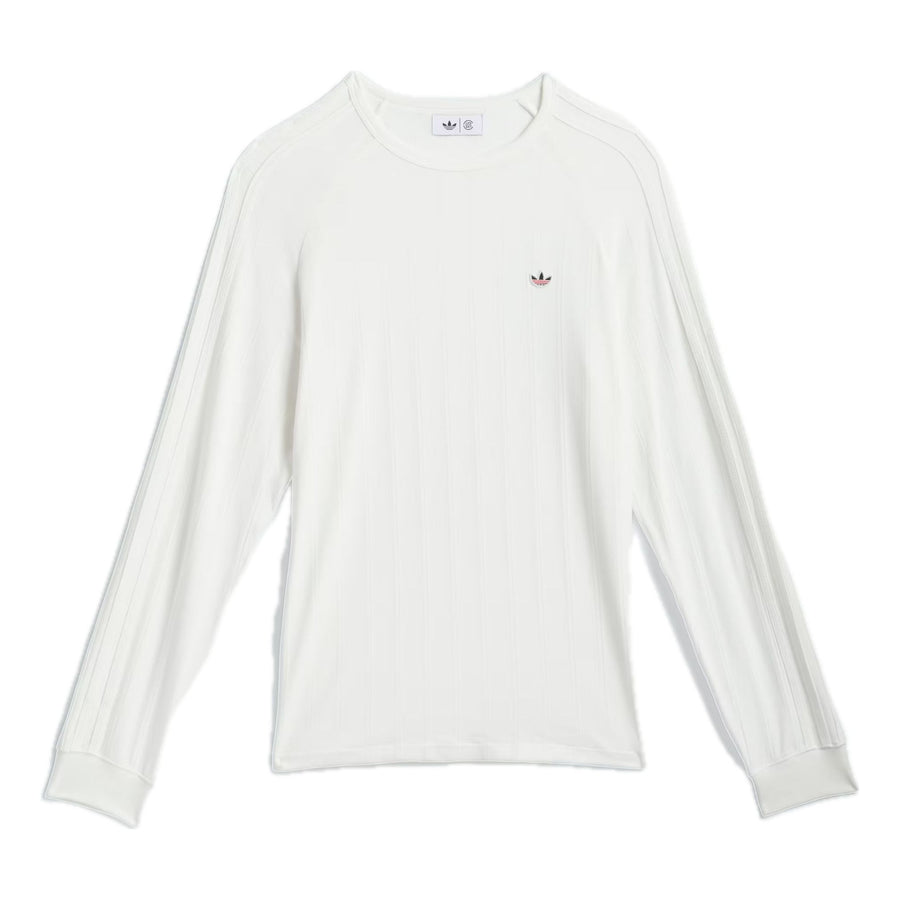 

Футболка adidas x CLOT Long Sleeve Ribbed T-shirt 'Core White', белый