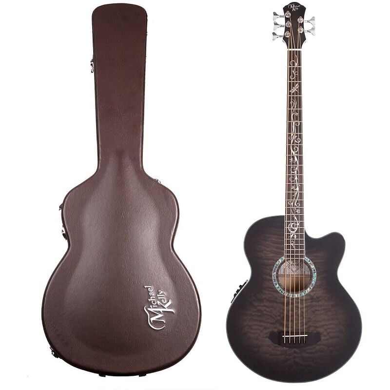 

Басс гитара Michael Kelly Dragonfly 4 Acoustic-Electric Bass Guitar, Pau Ferro Fingerboard, Smoke Burst, with Hard Case