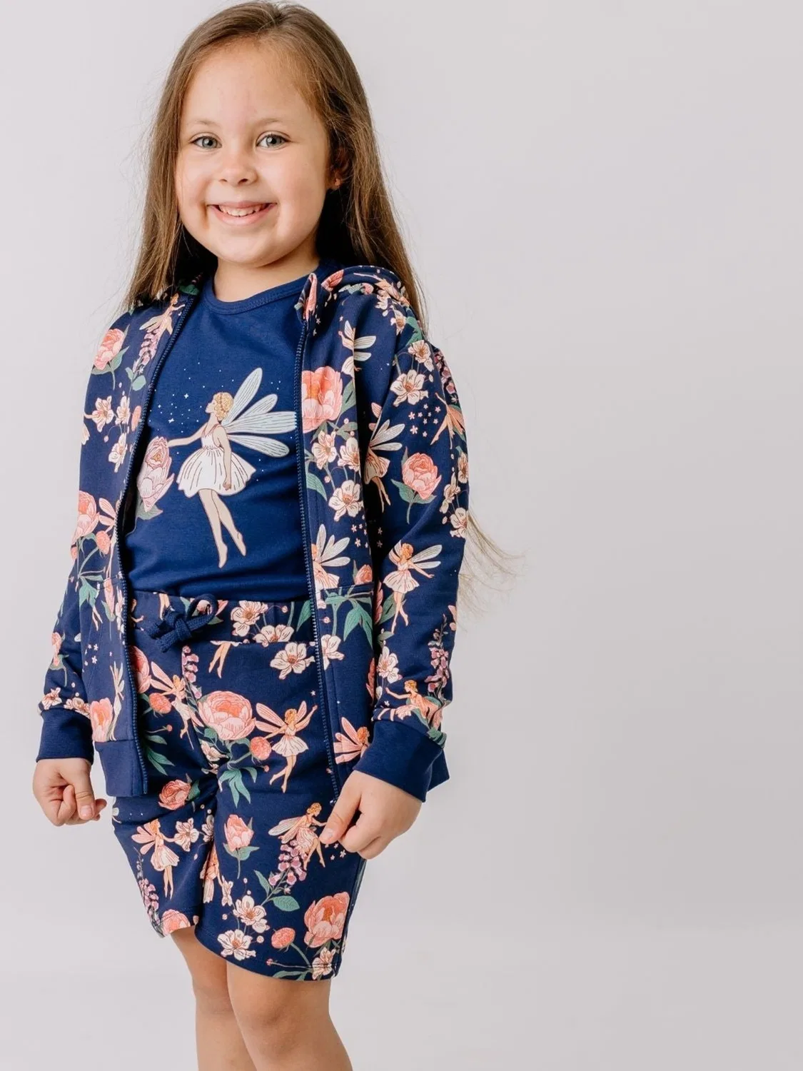 Обычные брюки 'Walkiddy - Fairies and Flowers Shorts' Walkiddy, Navy — фото 3