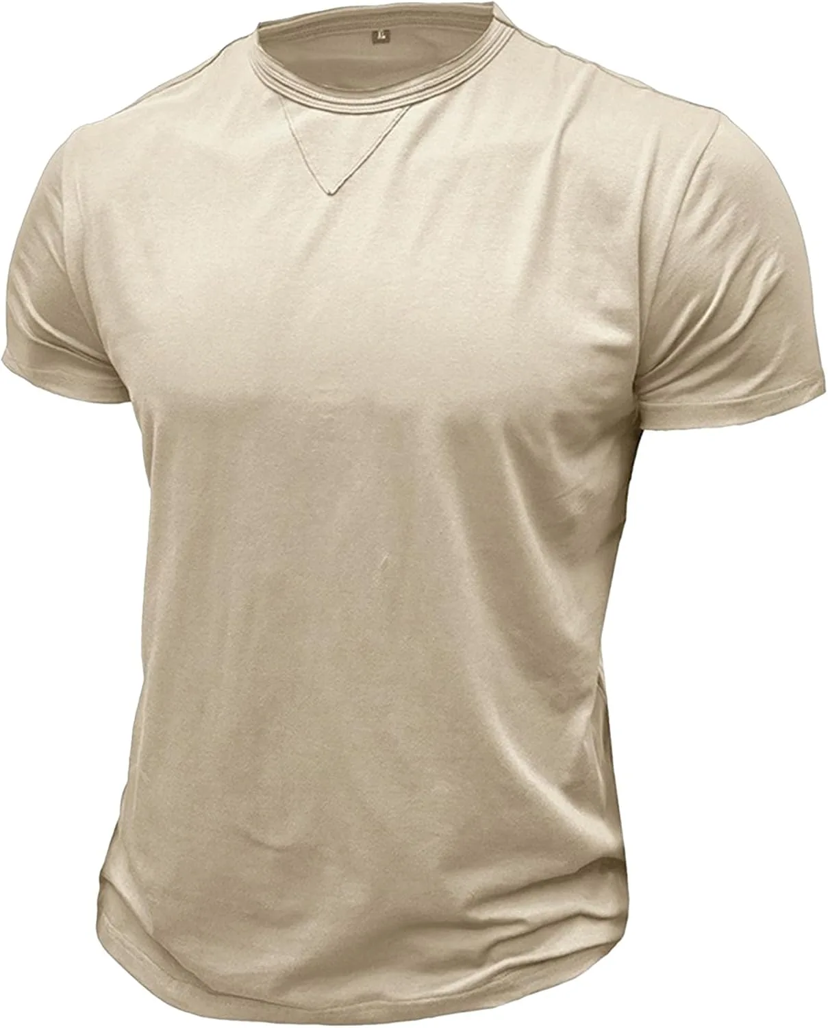 Мужская футболка Casual Cotton Slim Fit с круглым вырезом