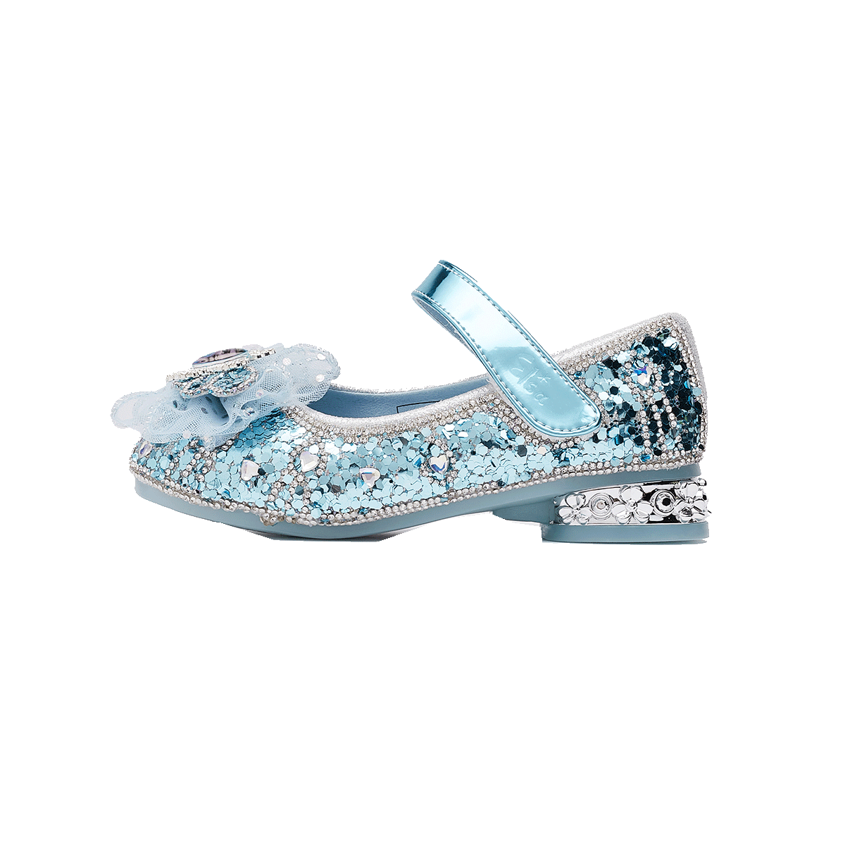 Детские туфли Frozen Series с кристаллами и стразами Disney, серебряный — фото 2