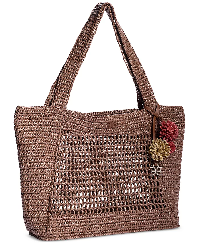 

Сумка-тоут Marcie Open Weave из рафии Sam Edelman, золотой