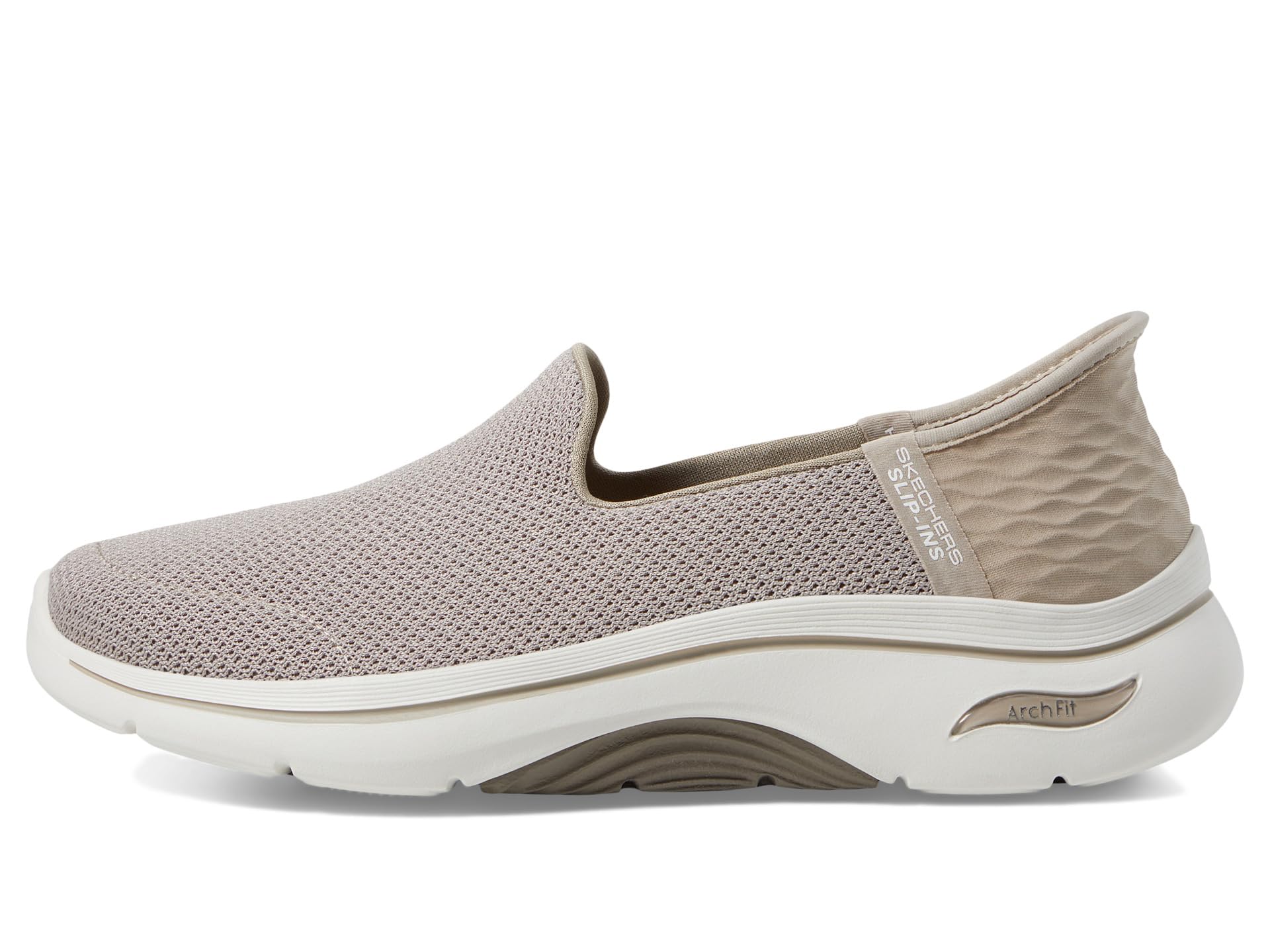Кроссовки SKECHERS Performance Go Walk Arch Fit 2.0 Delara Hands Free Slip-Ins, серо-коричневый — фото 4