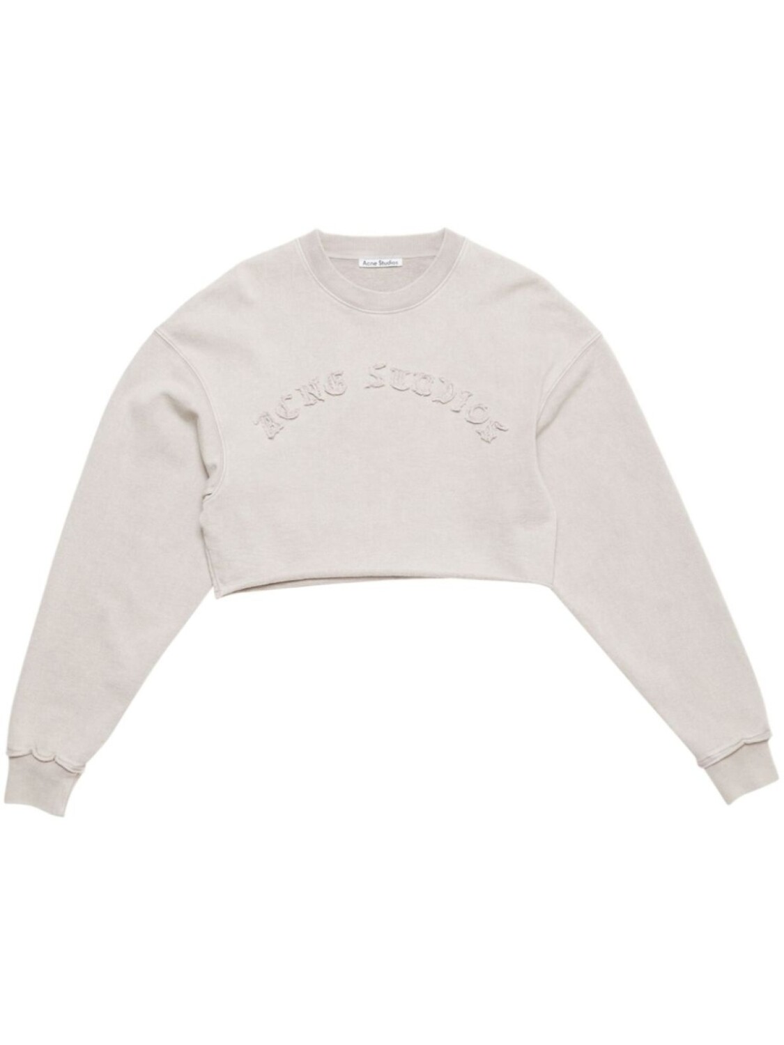 

Толстовка с вышитым логотипом Acne Studios, серый