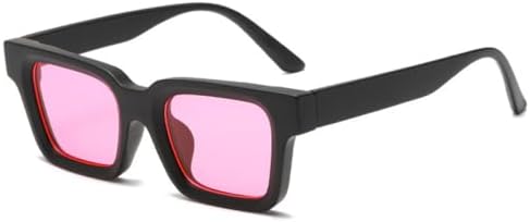 

Женские солнцезащитные очки Square Jelly Color 2027, модные желто-синие очки с защитой от УФ-излучения UV400, трендовые мужские солнцезащитные очки MTZJH, Black Rose Pink