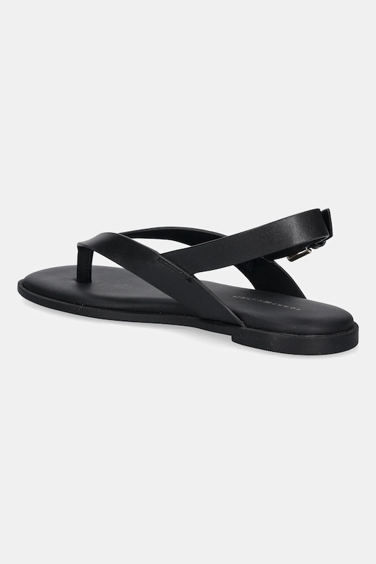 Кожаные сандалии COLOR BLOCK THONG FLAT SANDAL Tommy Hilfiger, черный — фото 3