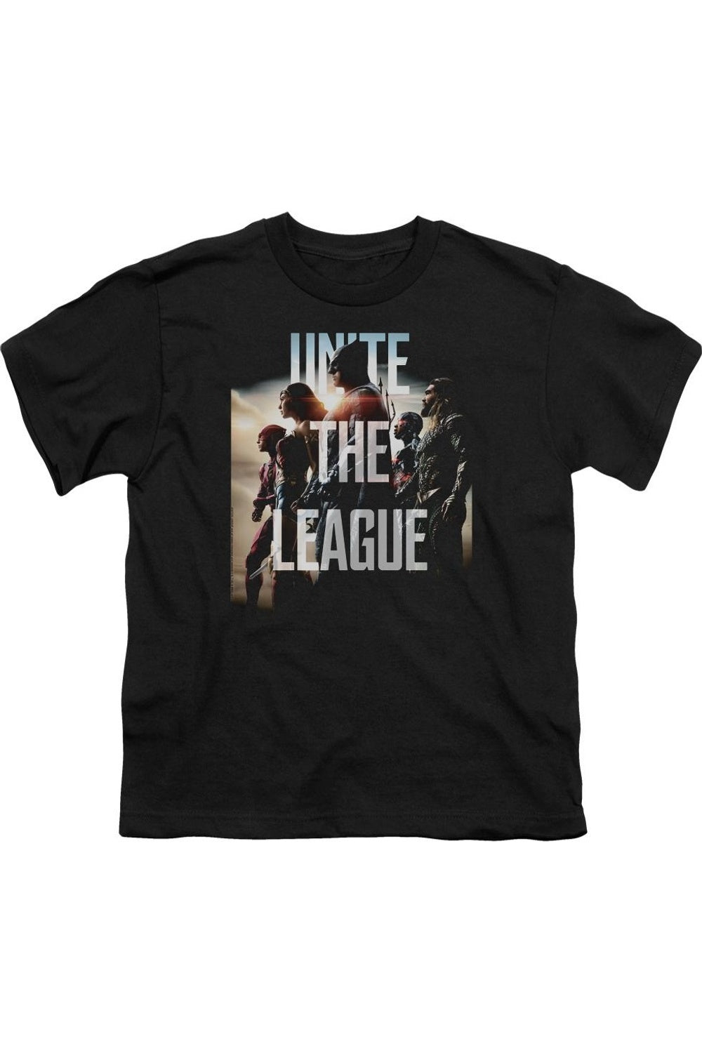 

Футболка с коротким рукавом для подростков "Лига справедливости: Рассвет" Gildan, черный