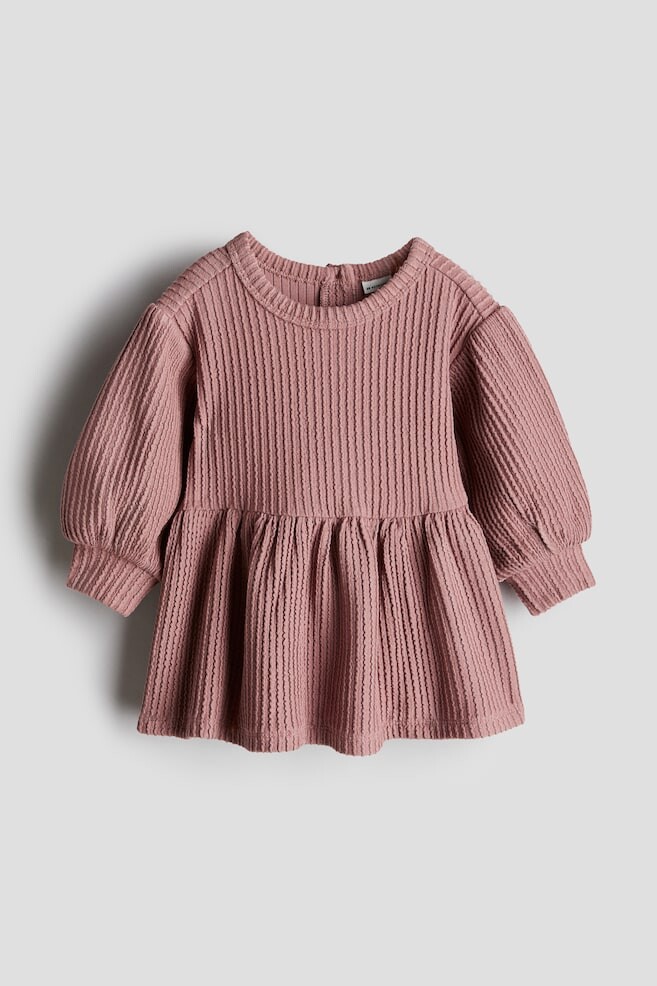 

Платье из фактурного джерси H&M, розовый
