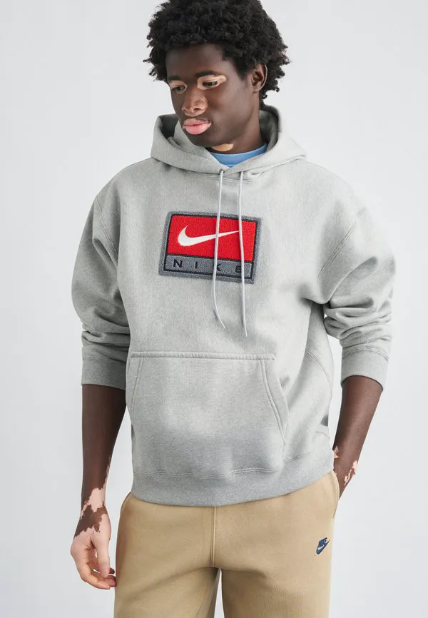 

Худи solo Nike Sportswear, Grey Heather/White, Белый, Худи solo Nike Sportswear, Grey Heather/White