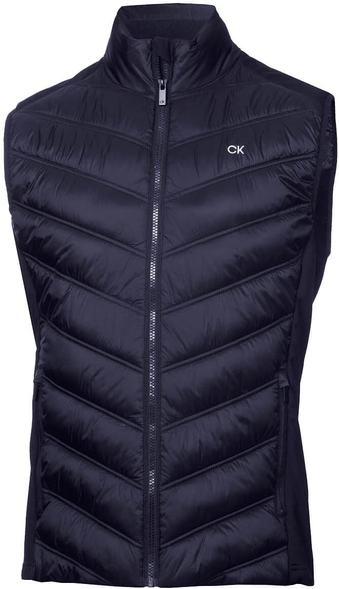 

Мужской гибридный жилет для гольфа Calvin Klein Frontera с влагоотводящим эффектом и застежкой-молнией, Navy