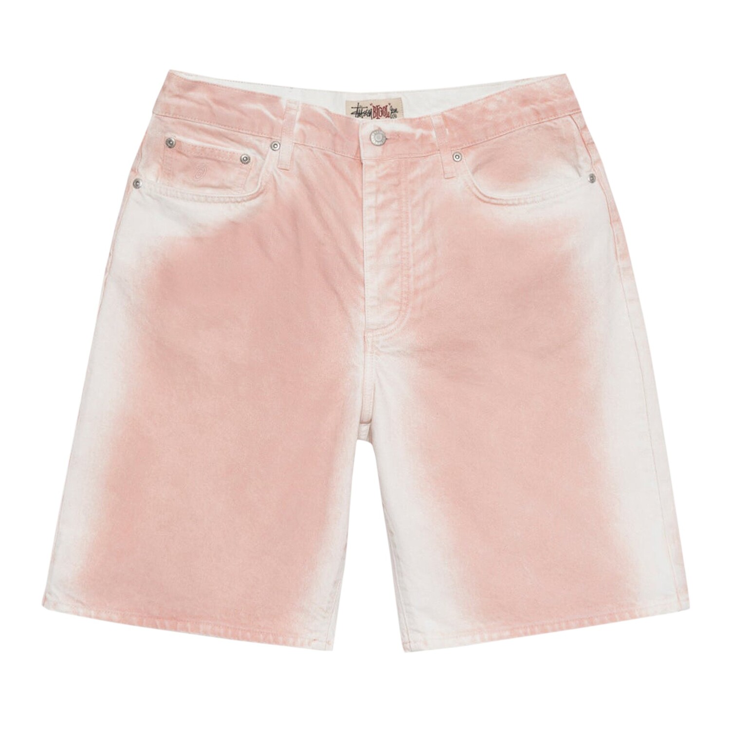 

Шорты Stussy Spray Dye Big Old, цвет Выцветший розовый
