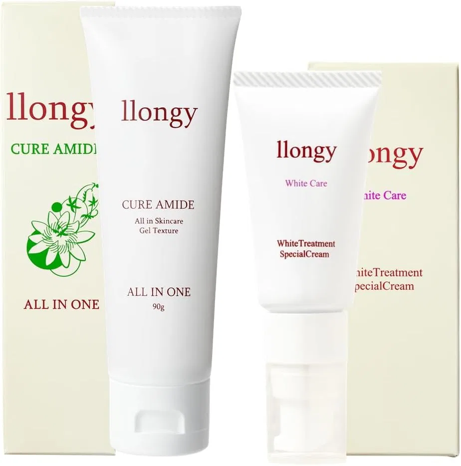 Набор для ухода за кожей 2-в-1: All-in-One Gel 90 г + Stain Care Night Cream 18 г, Llongy