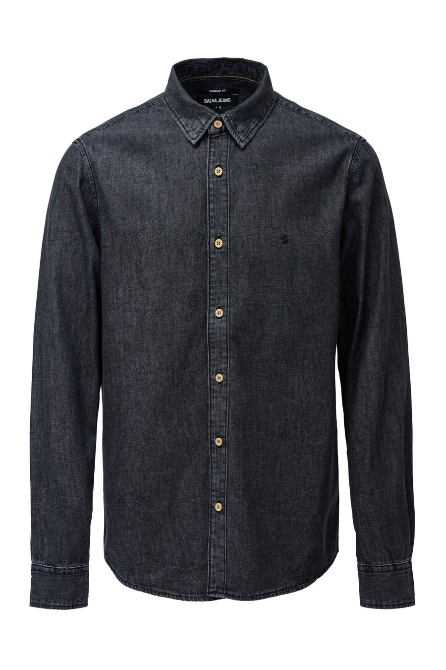 

Рубашка на пуговицах классического кроя Salsa Jeans, черный