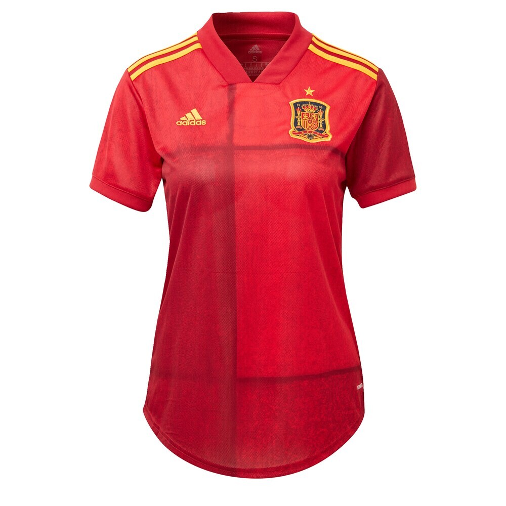 

Джерси Adidas FEF Spanien Home EM 2020, неоновый красный