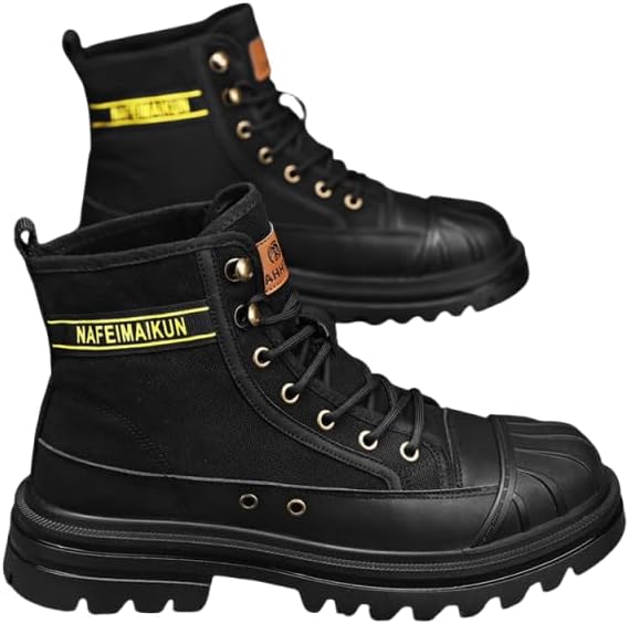 

Мужские стильные этнические кеды для скейтборда, удобные, с нескользящей подошвой и дышащие, с шнуровкой, подходят для активного отдыха на улице Hhhchpm, черный