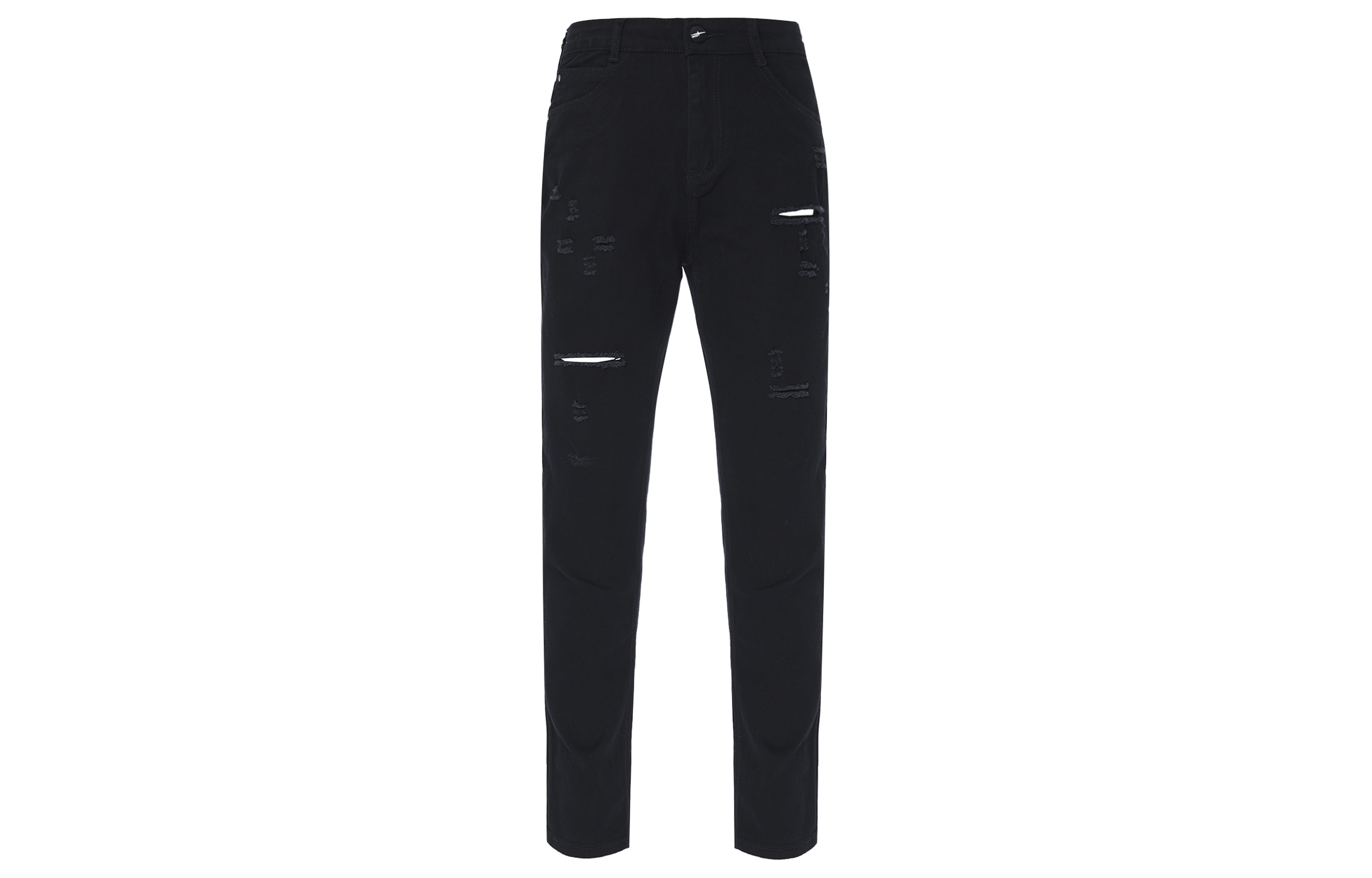 

Джинсы Unisex FUERZA, черные рваные