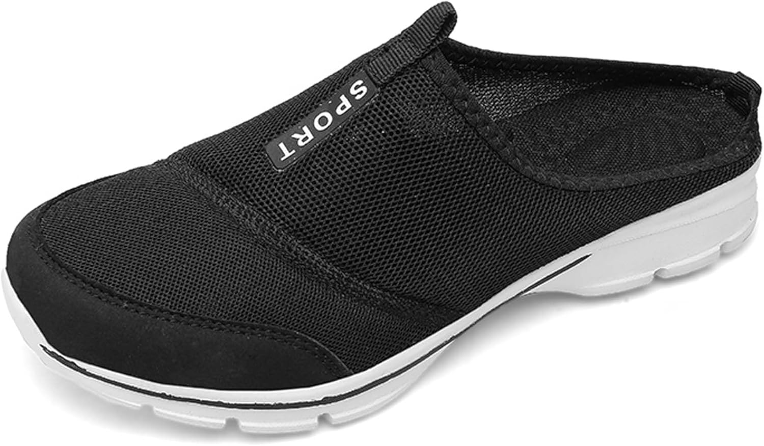 

Сандалии Vtiao для мужчин и женщин, мягкая подкладка, мужские сетчатые слайд-сандалии, нескользящие сабо, женские слайд-сандалии для дома и улицы, подошва с противоскользящим эффектом, черный