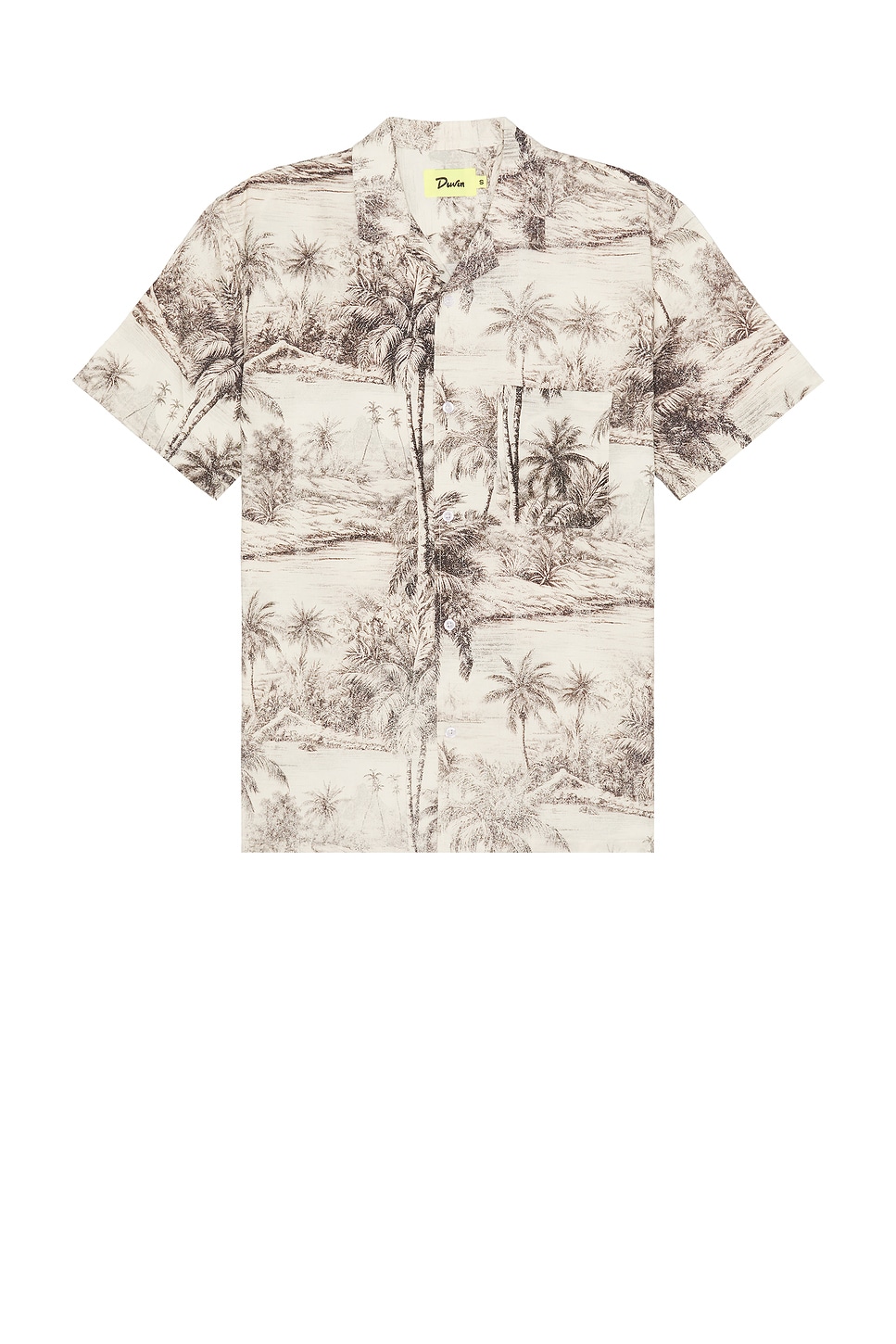 

Рубашка с тропическим камуфляжным принтом на пуговицах Duvin Design, camo