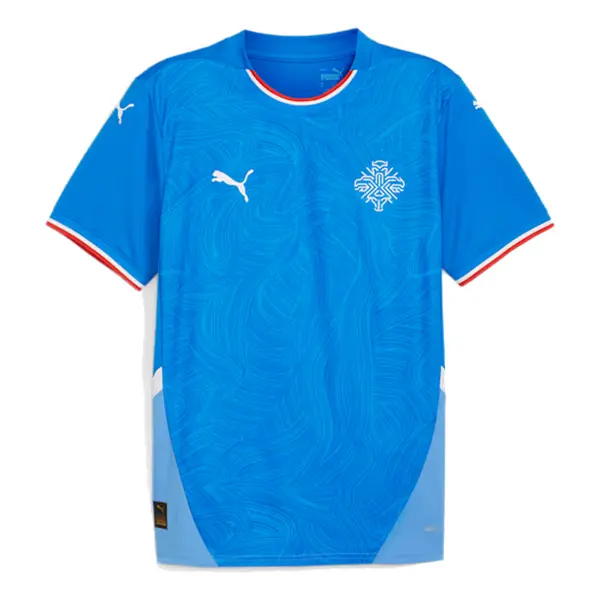

Спортивная футболка iceland 24 replica home soccer jersey 'blue' Puma, синий