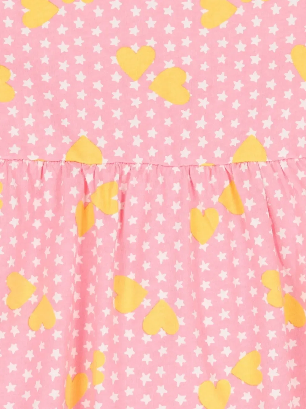 Платье с принтом в виде сердечек Stella Mccartney Kids, розовый — фото 3