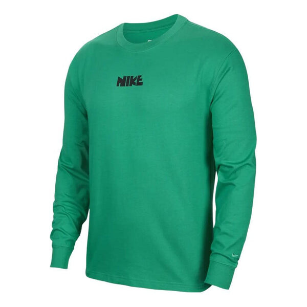 

Футболка Nike Sportswear Logo Long Sleeve Tee 'Green', зеленый