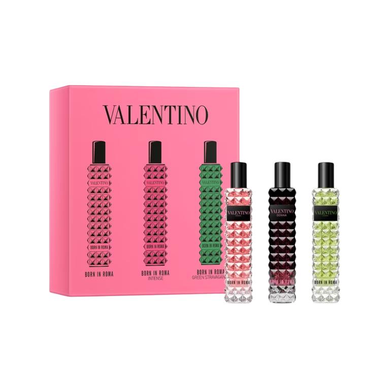 

Набор пробников духов donna born in roma exploration, три флакона eau de parfum edp jasmine vanilla по 15 мл Valentino, three-piece set: casual miss perfume 15ml+roman women's perfume 15ml+roman women's eau de parfum 15ml