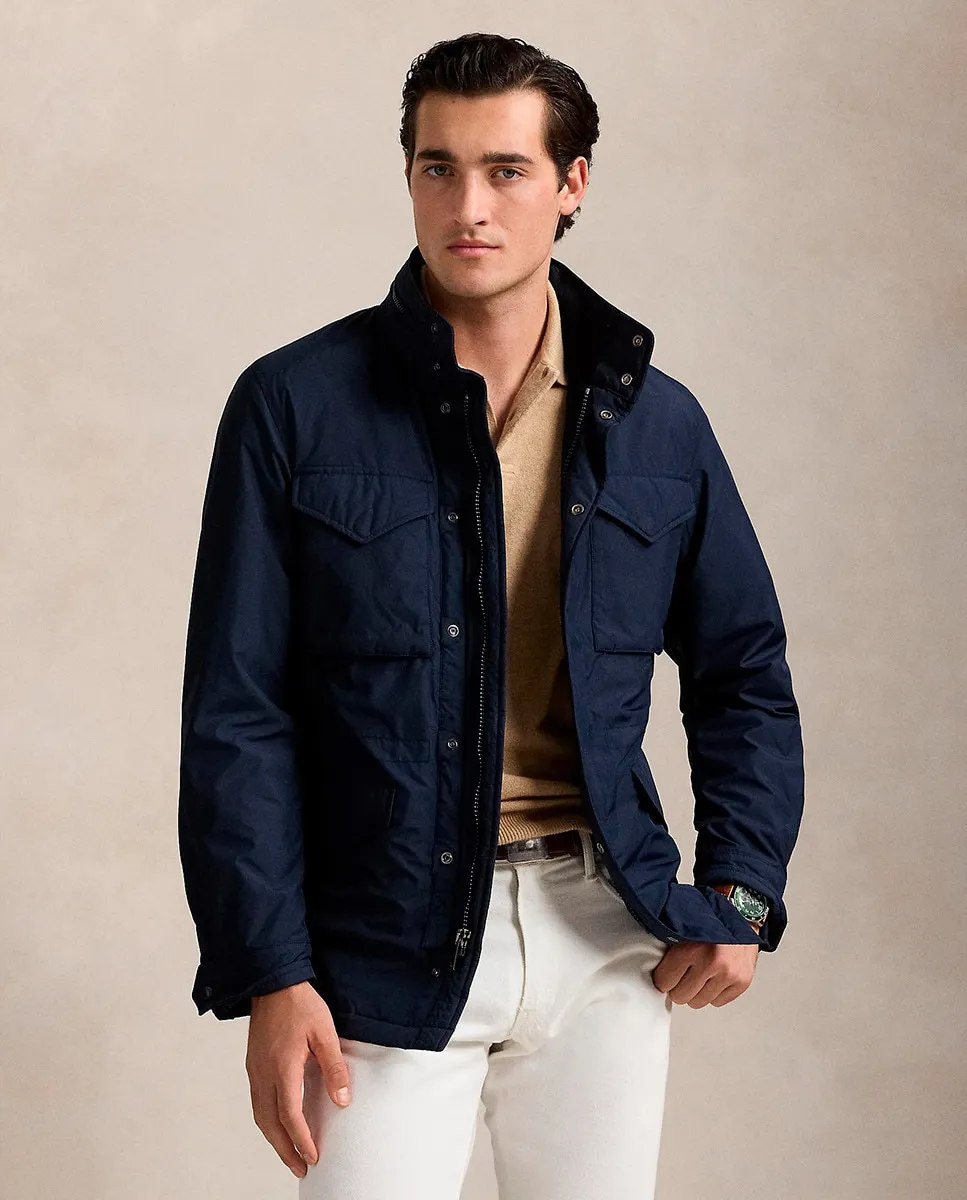 

Куртка мужская водоотталкивающая с карманами Polo Ralph Lauren, тёмно-синий