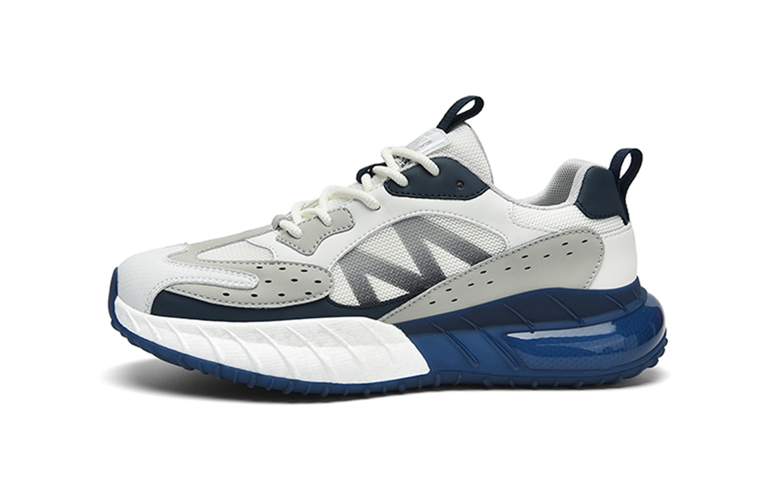 

FAIRWHALE Низкие беговые кроссовки мужские бело-голубые, цвет White Blue