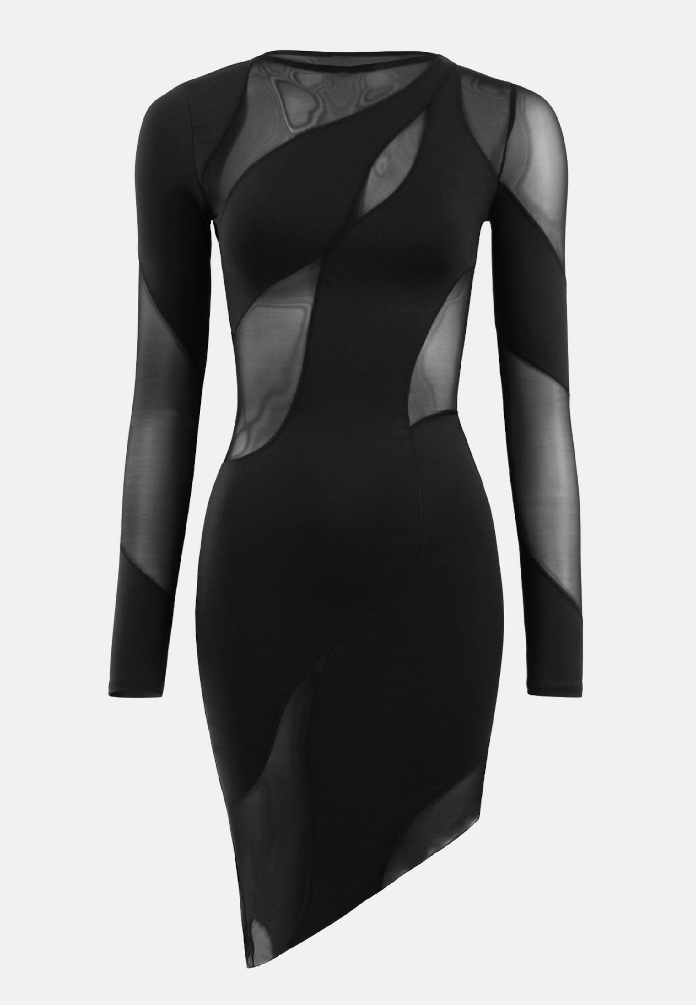 

OW Collection Коктейльное платье 'Spiral' в черном цвете