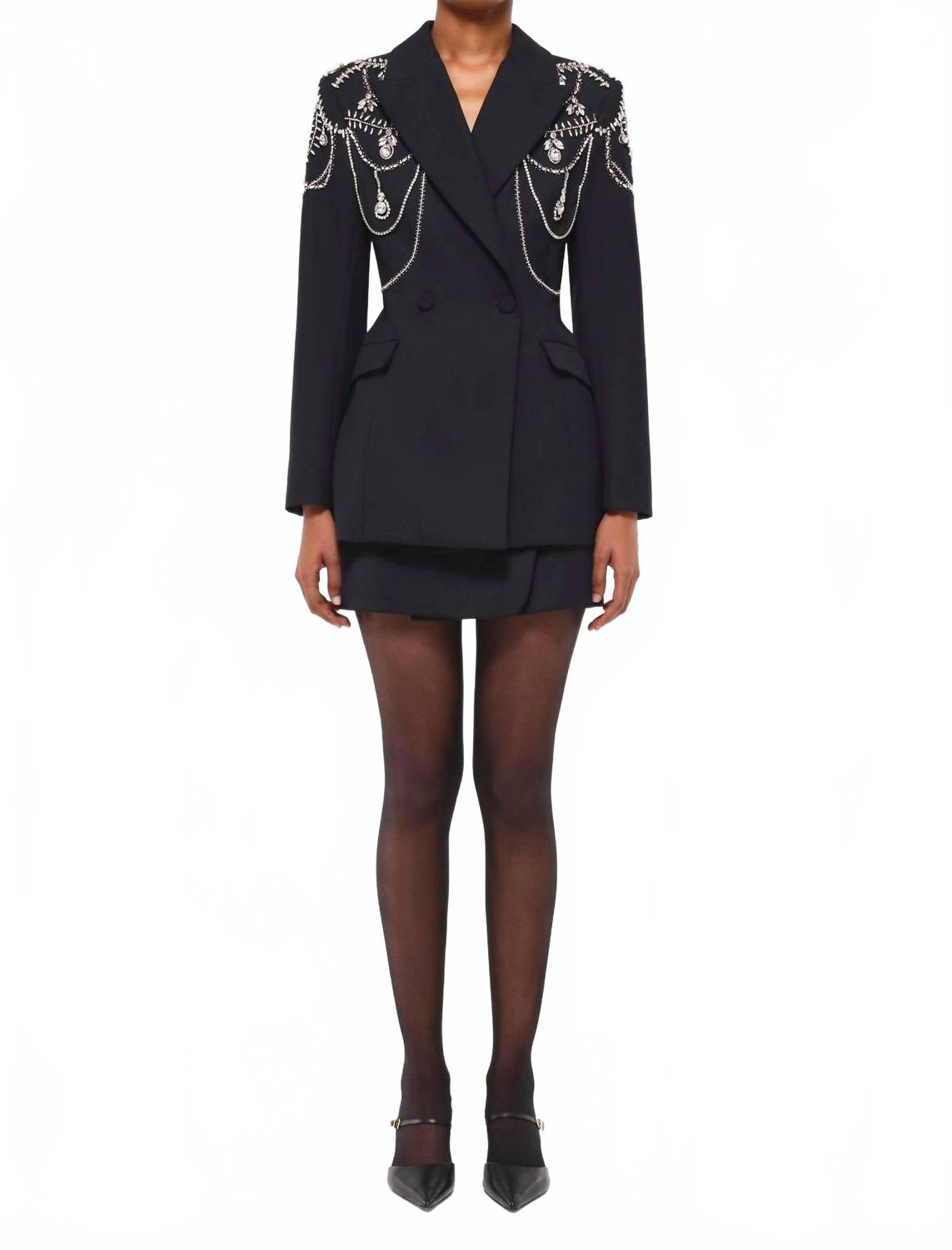 

Блейзер Getty с одним рядом пуговиц в черном цвете SIMKHAI