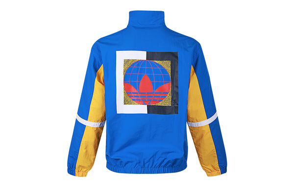 Куртка adidas originals Globe Tt Sports Woven Jacket Royal blue, синий — фото 2