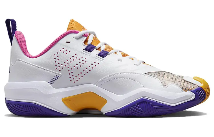 

Jordan One Take 4 White Court Purple Canyon Gold