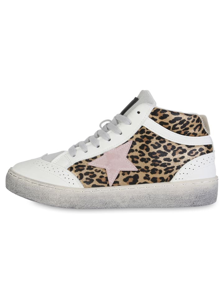 Высокие кроссовки VAN HILL, цвет weiss leopard — фото 2