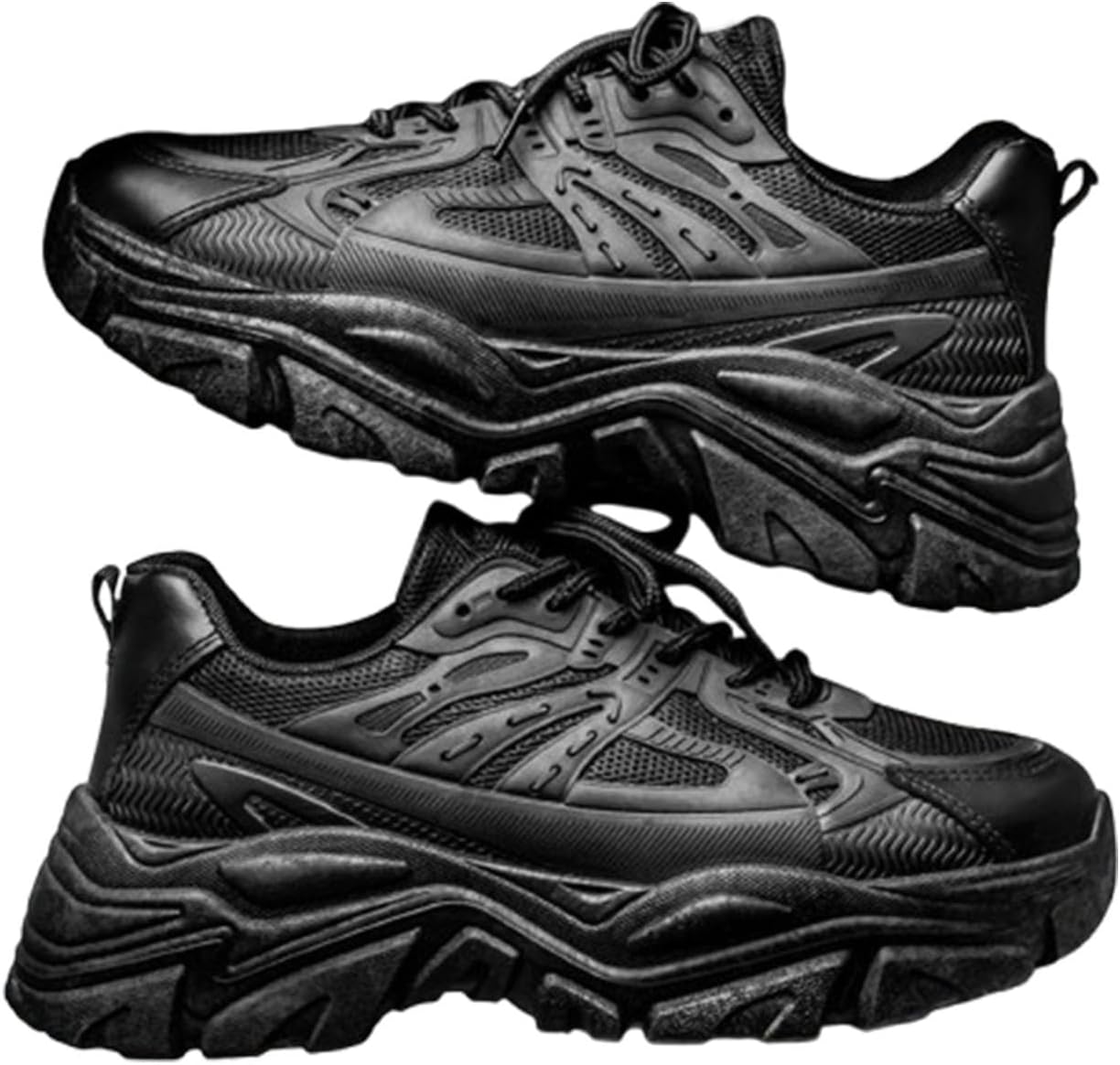 

Мужские кроссовки для бега, теннисные туфли для мужчин, ходовые туфли с амортизацией, легкие кроссовки для мужчин для спортивного и повседневного использования Generic, черный