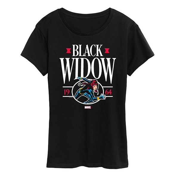 

Футболка Women's black widow collegiate graphic Marvel