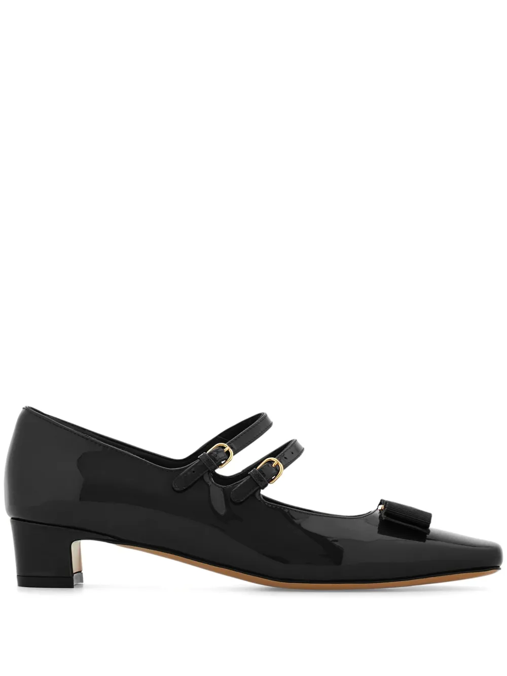 Туфли-лодочки Vara Mary Jane Ferragamo, черный