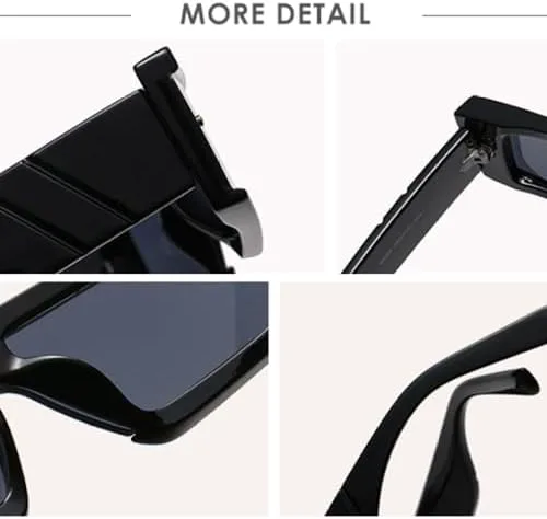 

Модные квадратные солнцезащитные очки 2026 года для женщин и мужчин, летние панк-очки в черной, зеленой и красной оправе, солнцезащитные очки UV400 MTZJH, Leopard