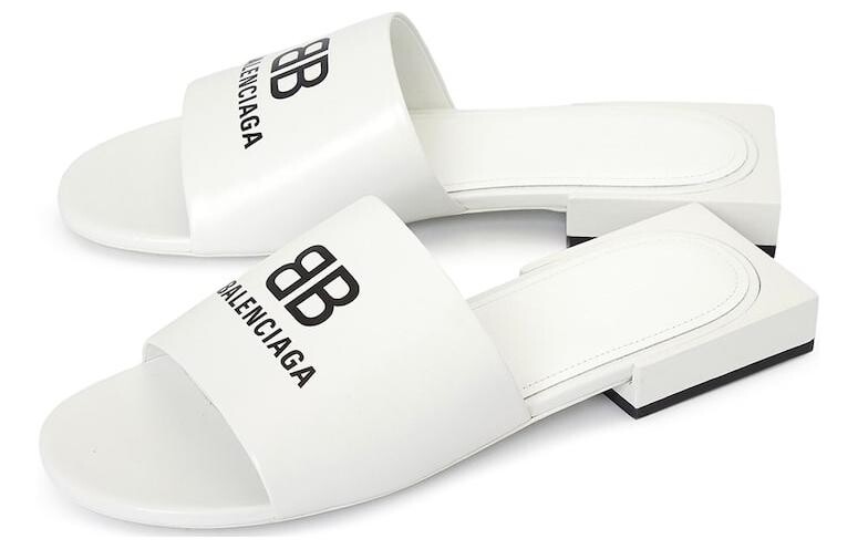 Шлепанцы женские Balenciaga Box, белый