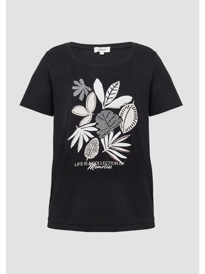 

Футболка в цвете 99D0_black s.Oliver, Черный, Футболка в цвете 99D0_black s.Oliver