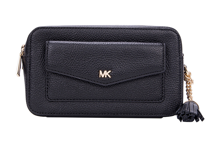 

MICHAEL KORS Кожаная фотосумка через плечо маленькая женская черная