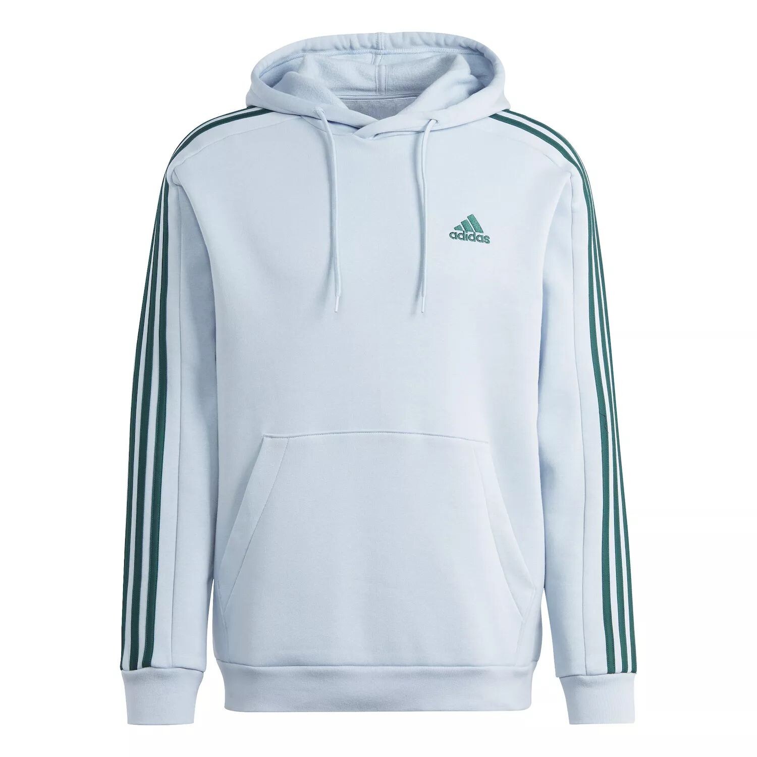 Мужская флисовая худи с 3 полосками adidas Essentials — фото 4