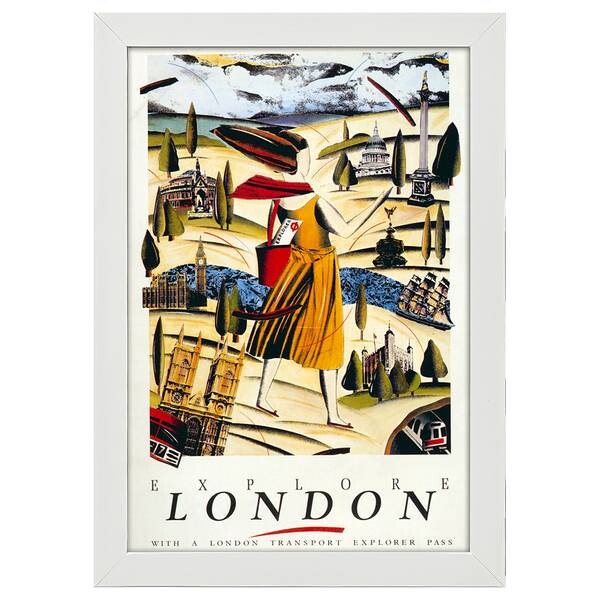 

Рамка для фотографий LegendArte Poster 1986 Explore London, белый