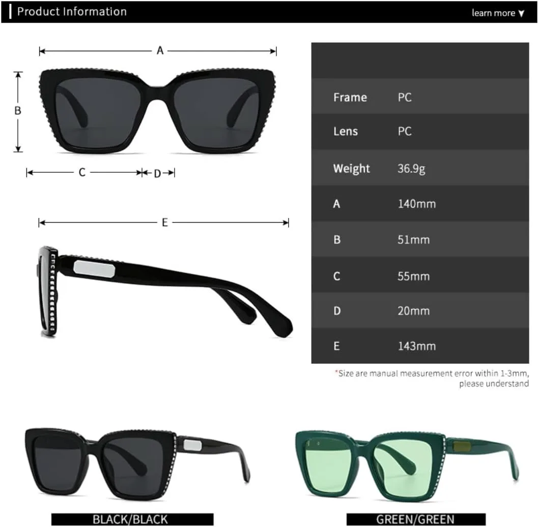 

Роскошные солнцезащитные очки с бриллиантами для женщин и мужчин, винтажные, популярные, в стиле панк, с защитой от УФ-излучения UV400 TVTBBVV, White Black