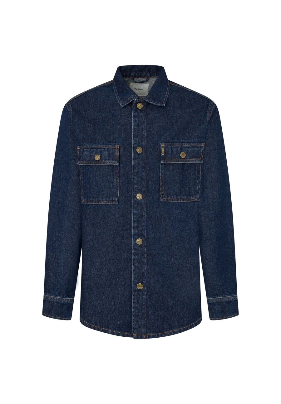 

Повседневная рубашка Pepe Jeans Regular fit Button Up Shirt, синий деним